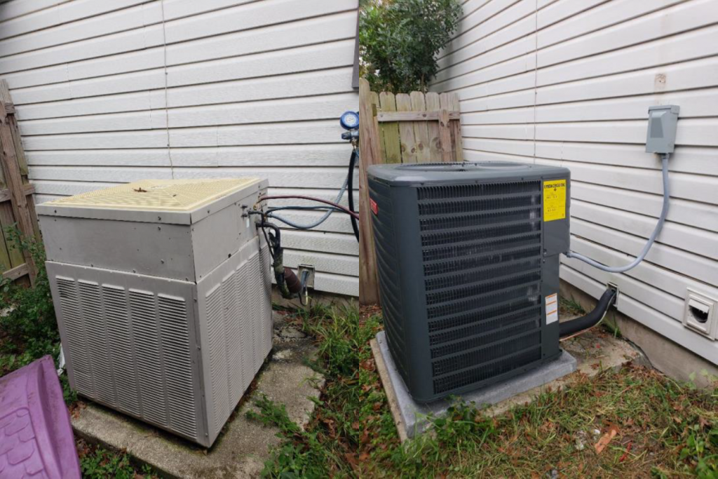 Before and After Picture 1 of Exterior HVAC